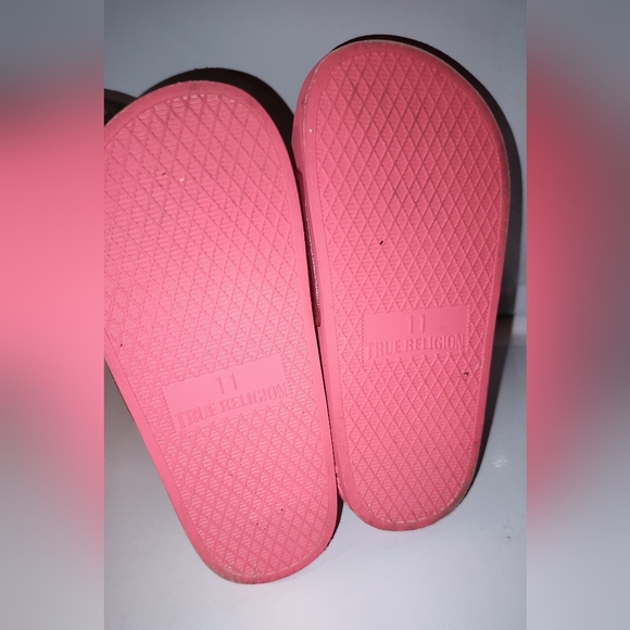 True Religion Pink Slide Sandals Girls - Picture 5 of 6